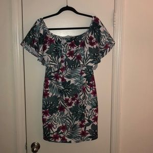 Floral Off The Shoulder Dress